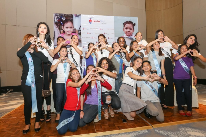 Miss universe candidates with former cleft patients